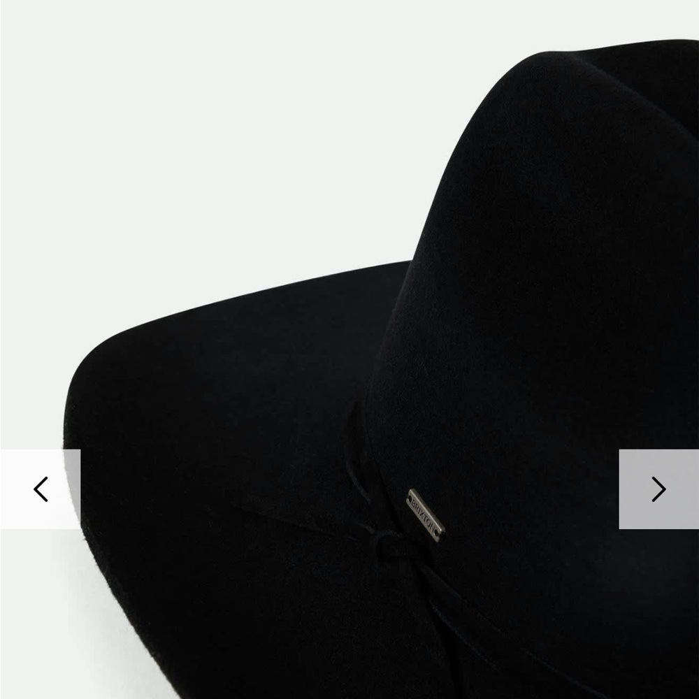 Nordstrom Black Felt Packable Hat